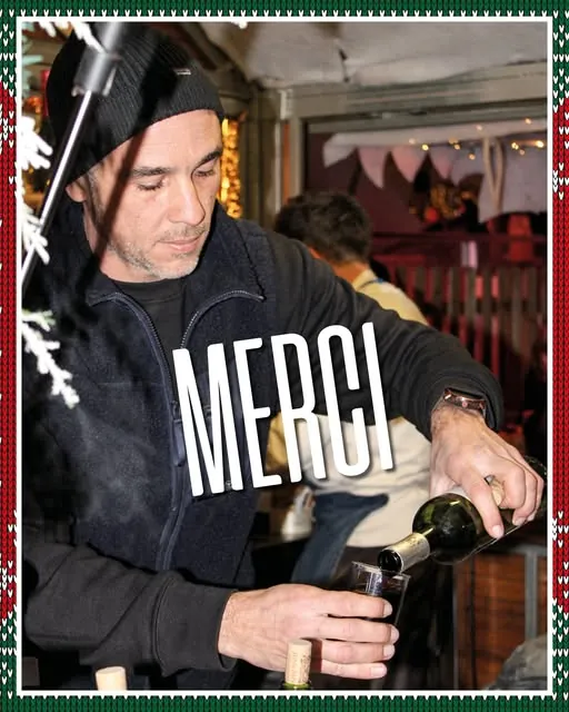 Service du vin au Chalet du St Roch